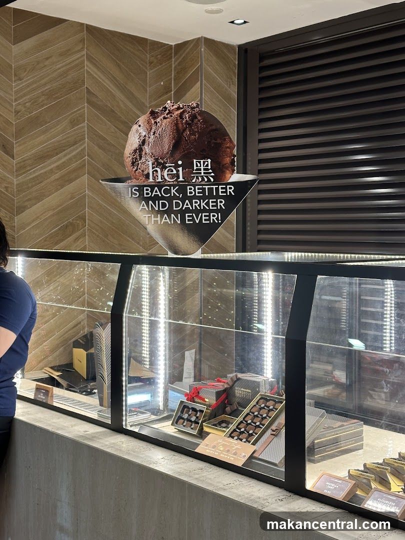 Interior display of chocolate shop