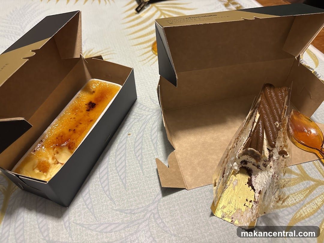 Two Dessert Items in Boxes