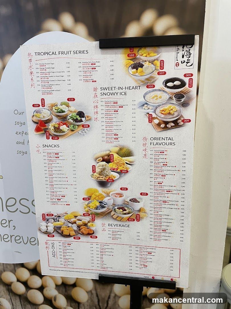 Tropical Fruit Series Menu Board