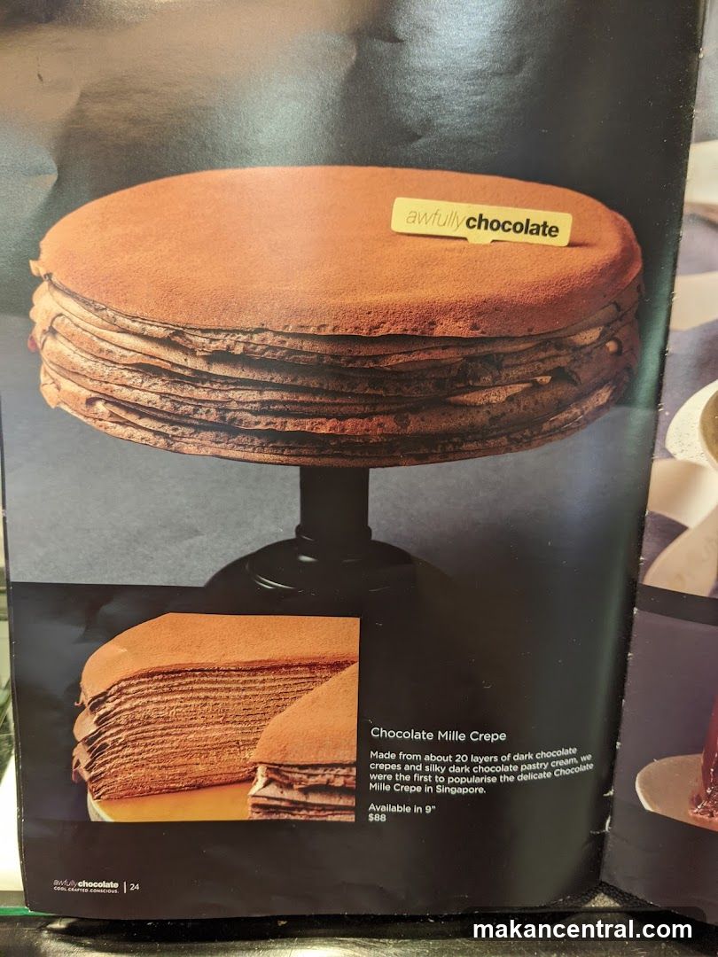 Chocolate Mille Crêpe Advertisement