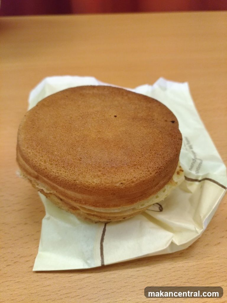 Pancake on paper wrapper