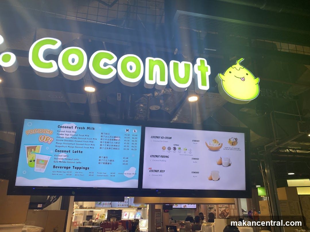 Coconut Shop Menu Display