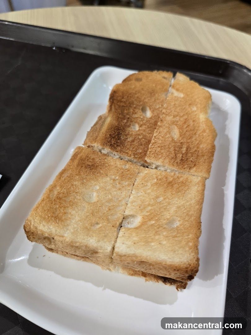 Toasted Bread on Plate