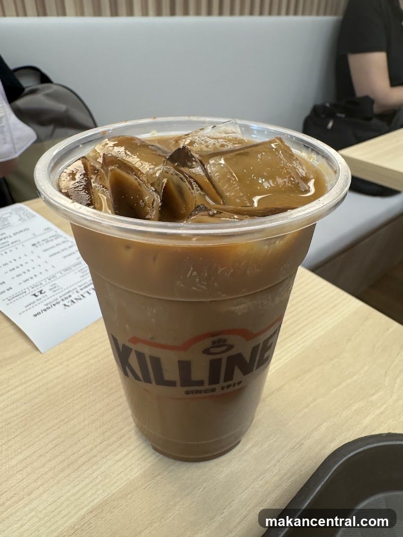 Iced coffee drink at Killiney