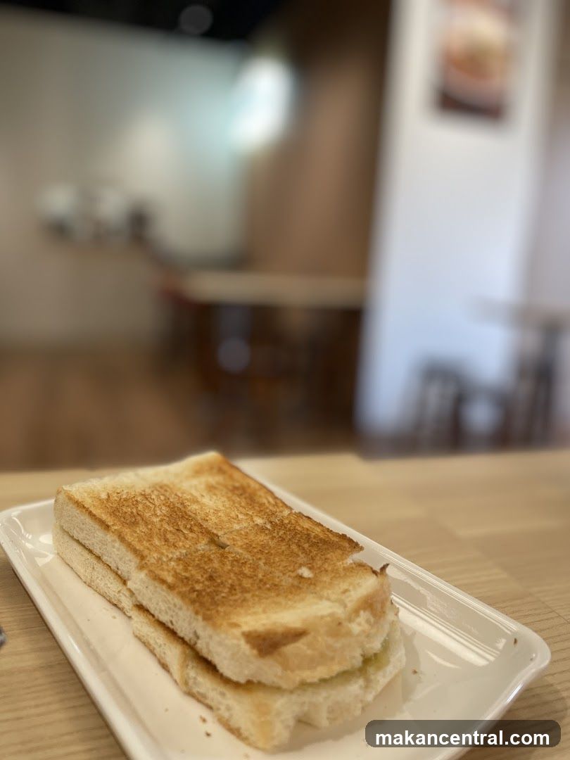 Toasted Bread on Plate