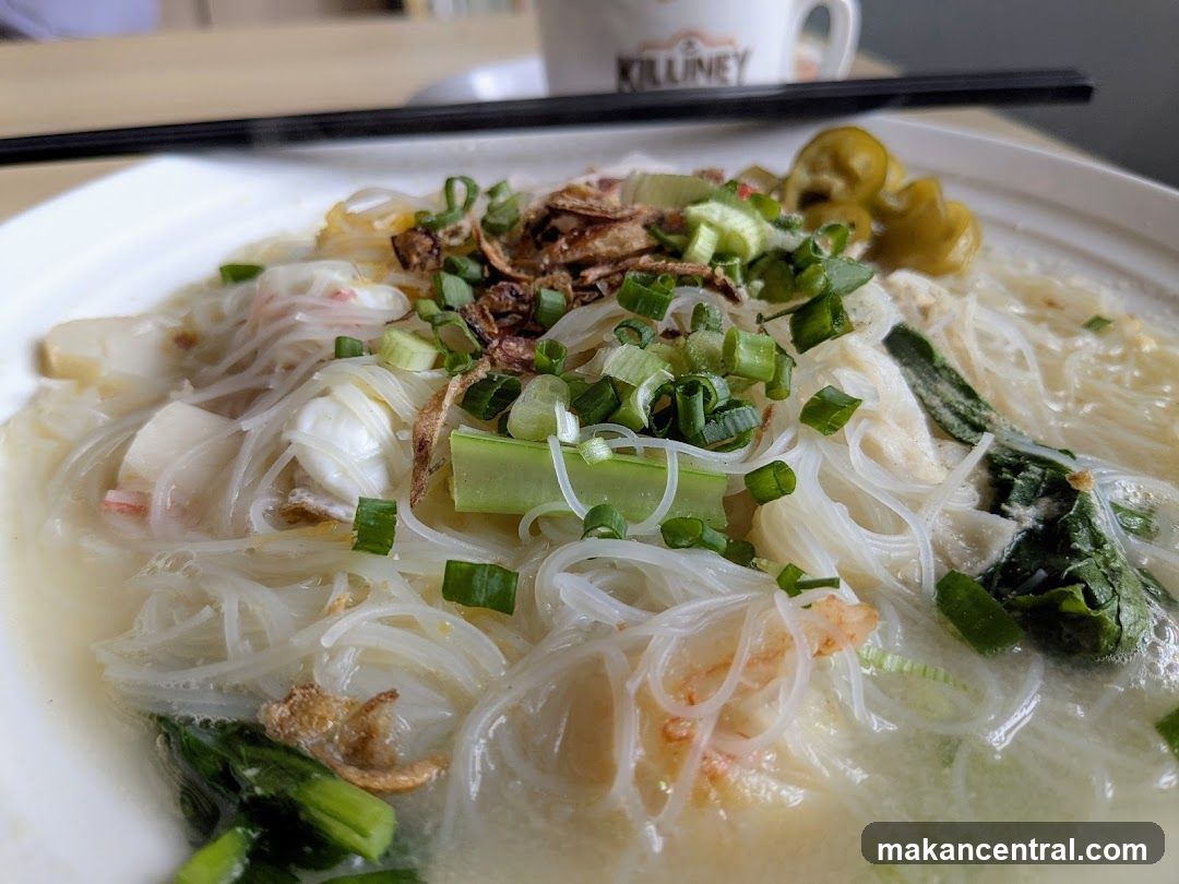 Noodle Dish with Garnishes