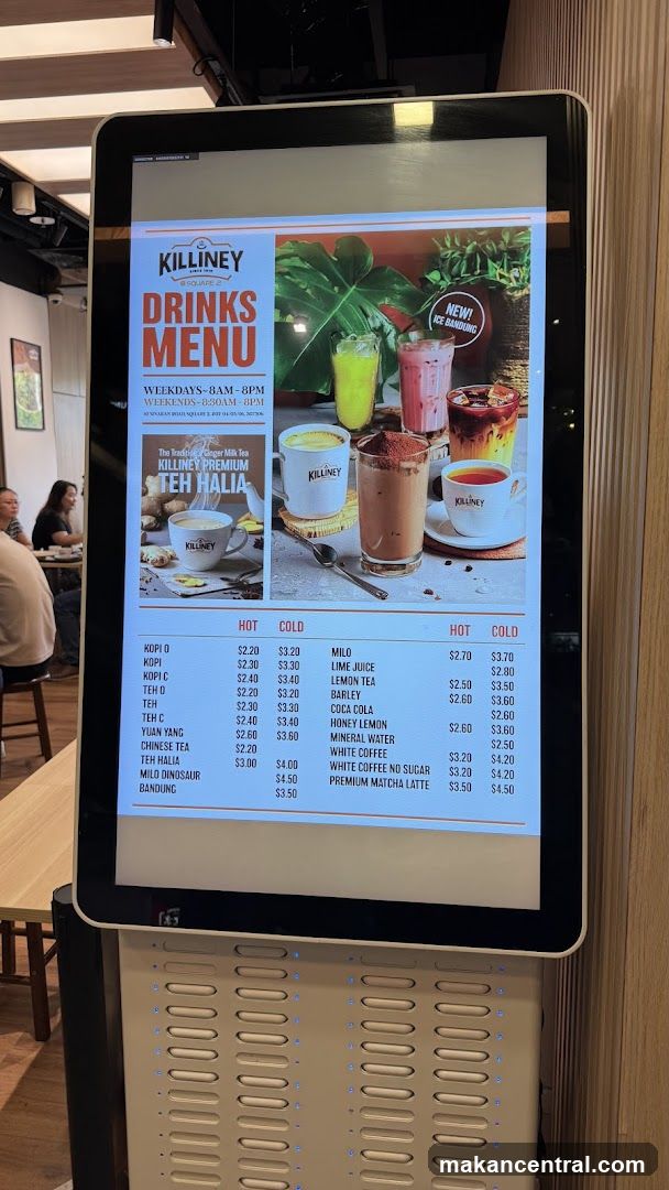 Killiney Drinks Menu