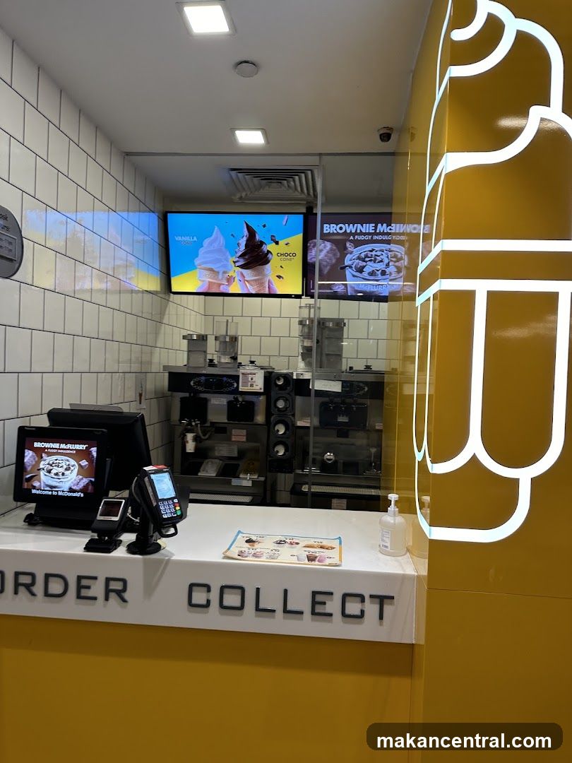 McDonald's Order Collect Counter Interior