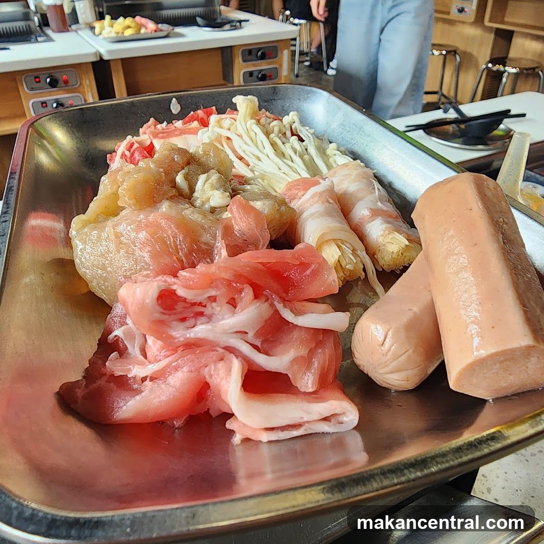 Hot Pot Ingredients Display