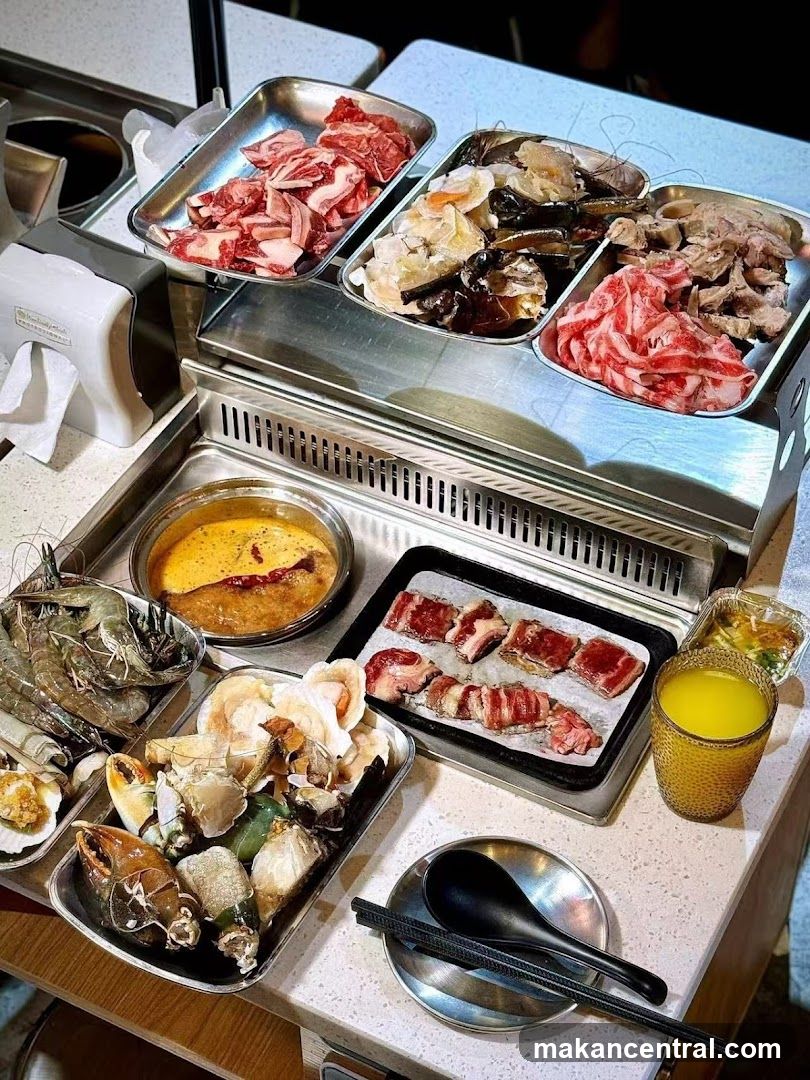 Hot Pot Dining Setup