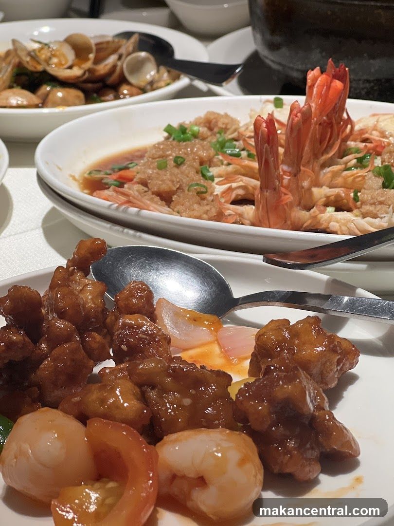 Dining Table with Chinese Cuisine