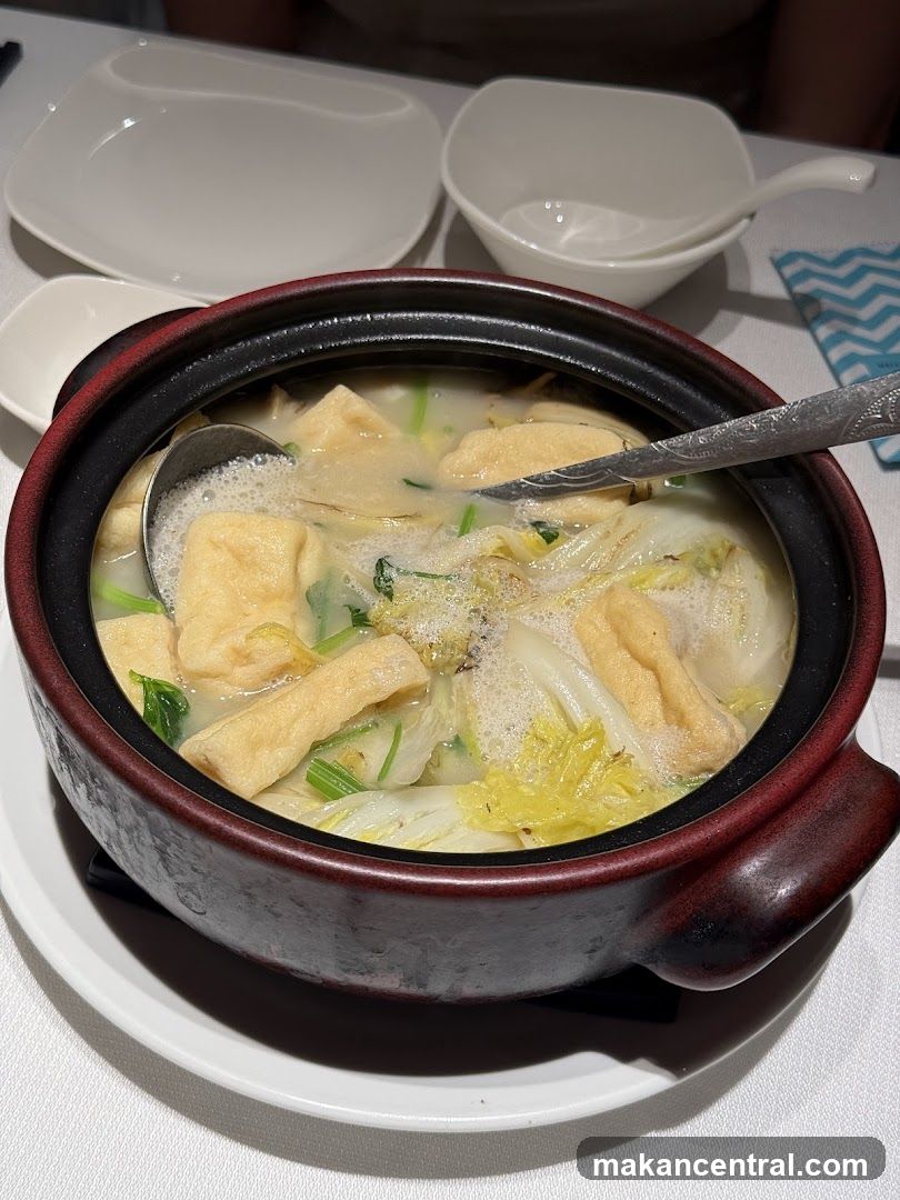 Dish in ceramic pot
