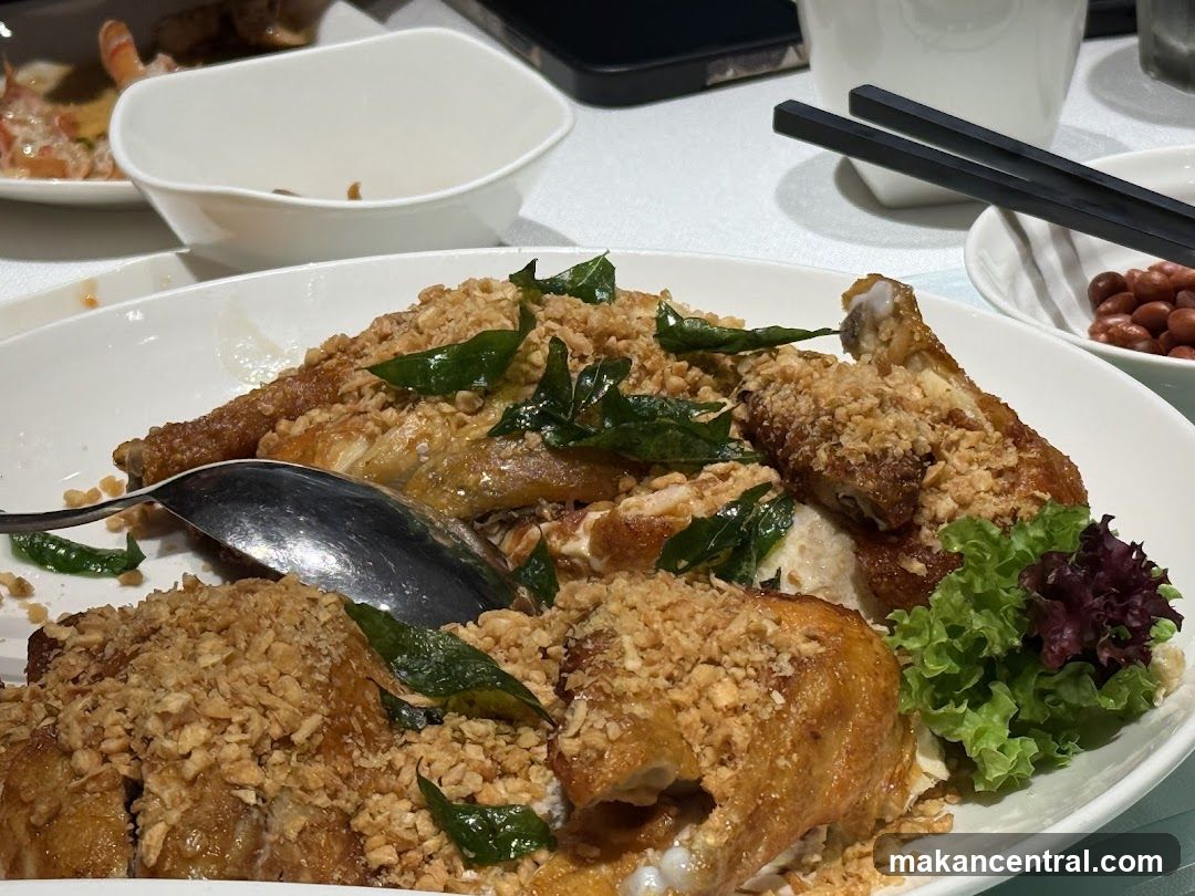 Dining Table with Chicken Dish