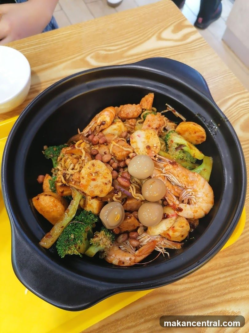 Food dish in a clay pot