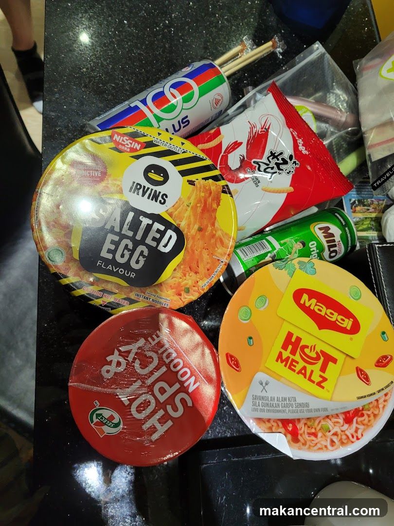 Food Items on Counter