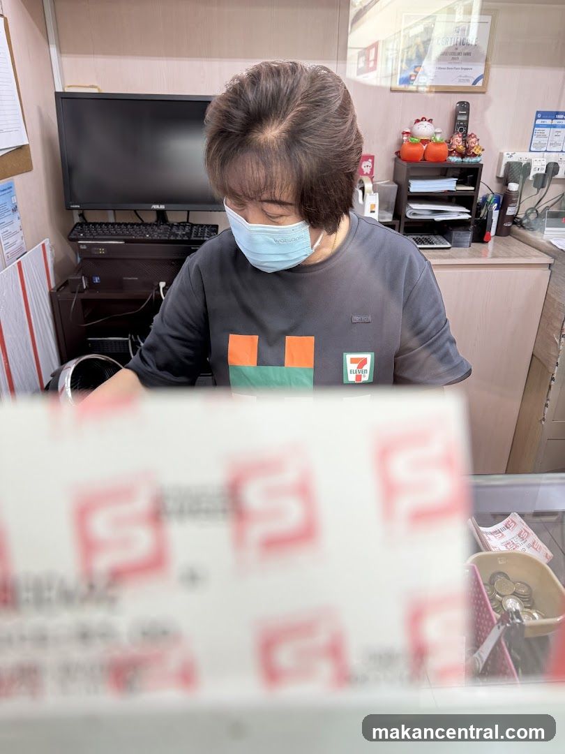 Staff at counter