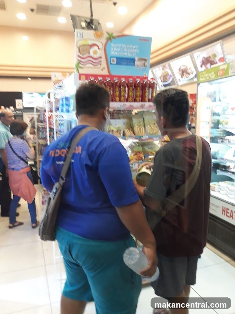 Inside a supermarket or convenience store