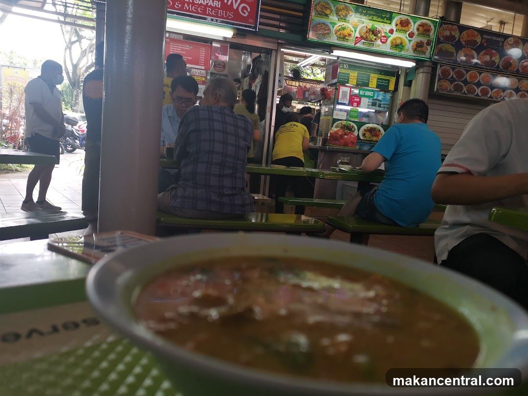 Food court interior with patrons dining