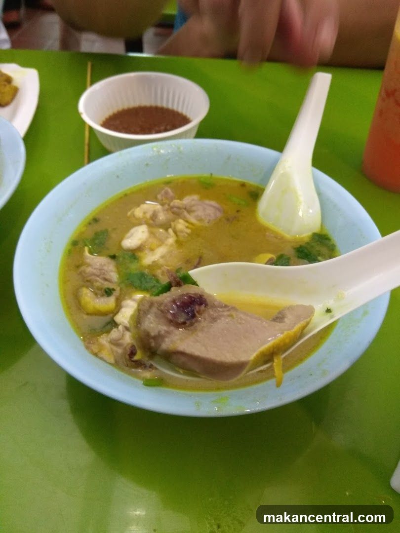 Food at a dining table