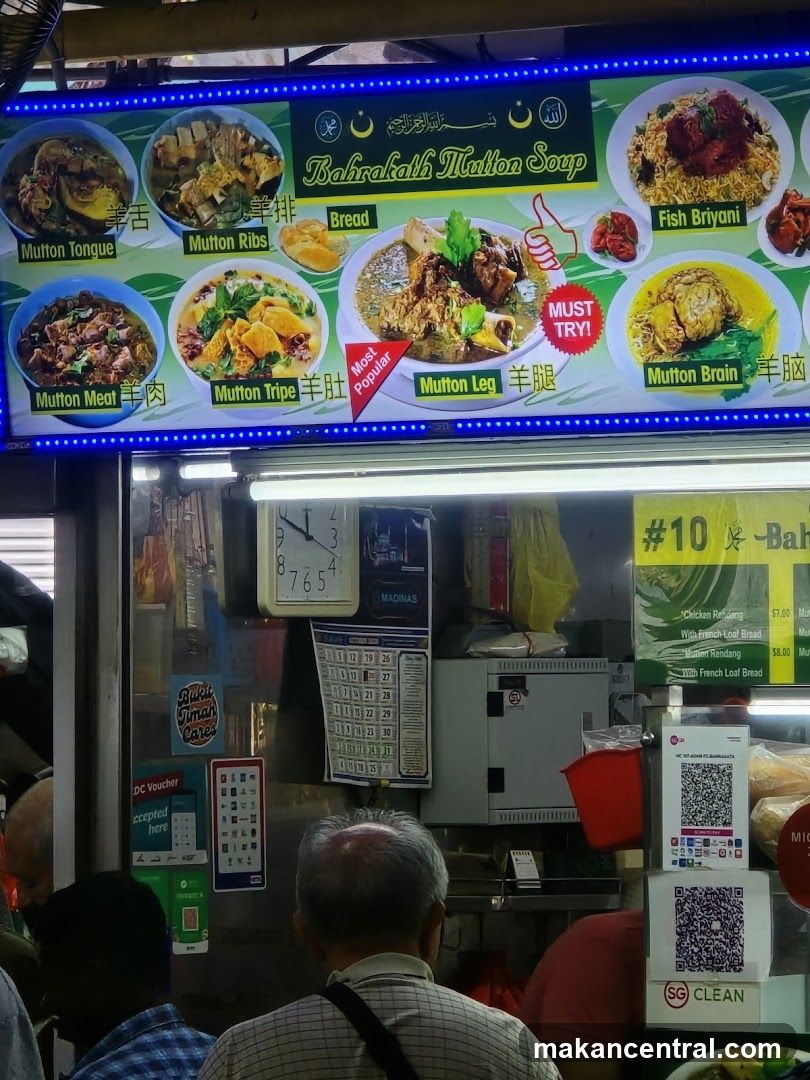 Food stall interior view