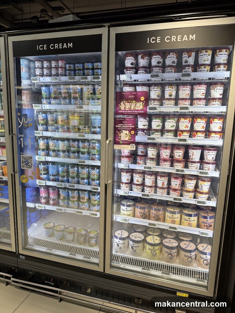 Ice Cream Display in Retail Store