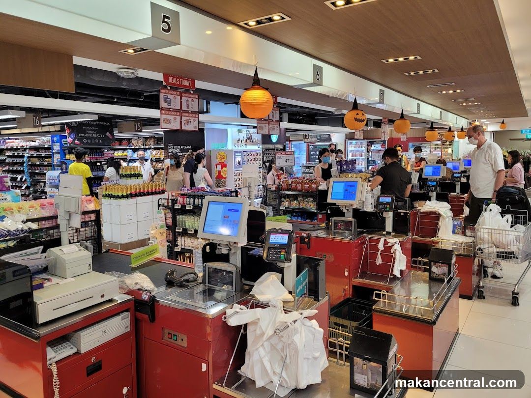 Supermarket Interior Checkout Area