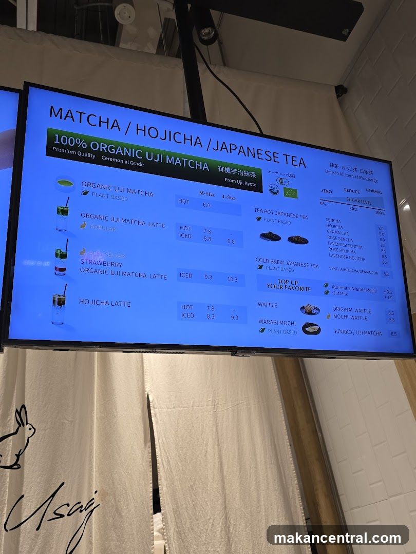 Matcha / Hojicha / Japanese Tea Menu