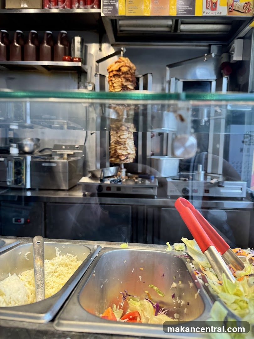 Food stall interior