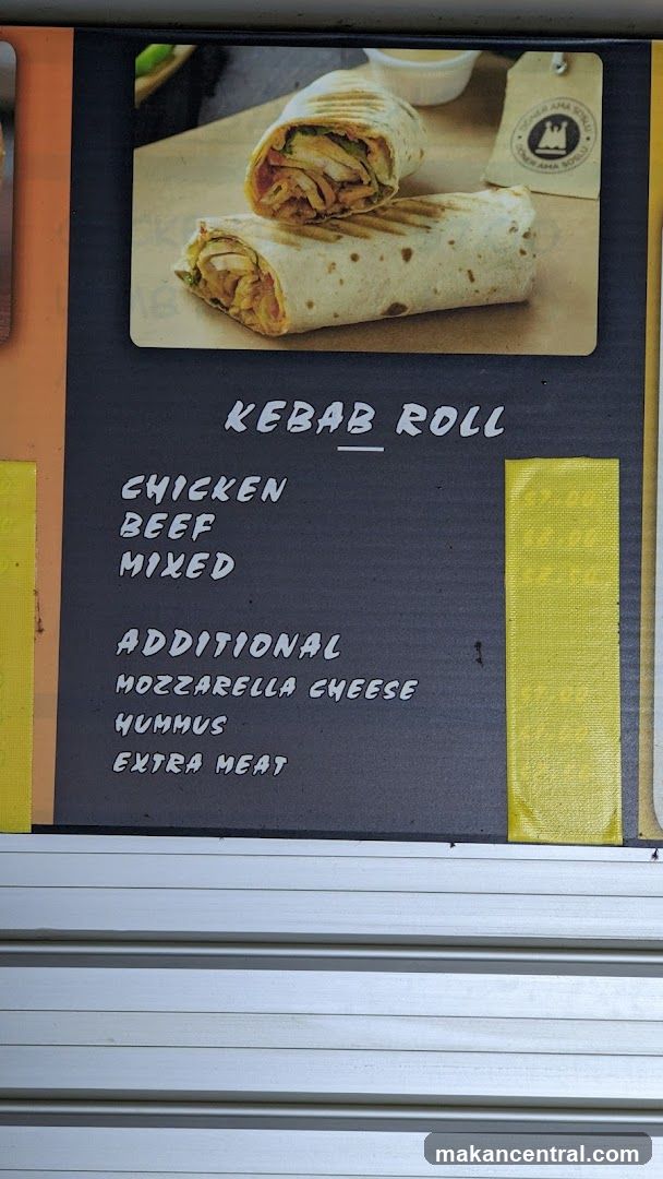 Kebab Roll Menu