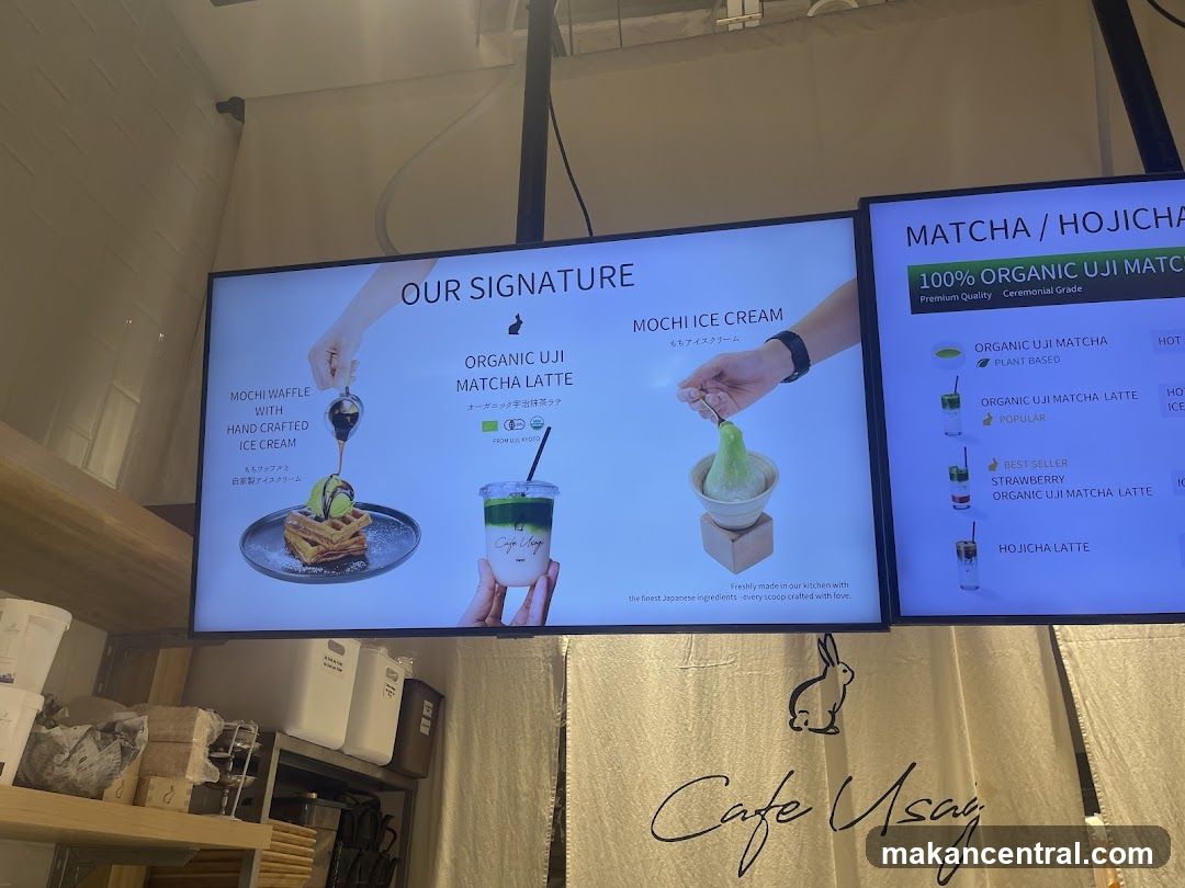 Cafe Usay Menu Display