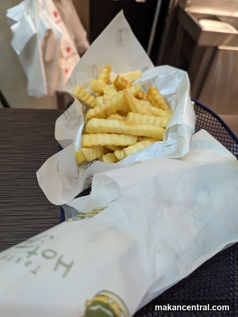 Fries in paper wrapper