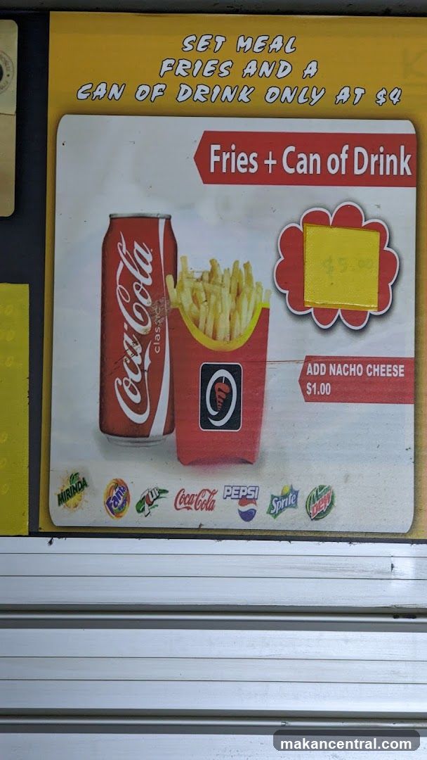 Promotional Poster for Fries and Drink Set Meal