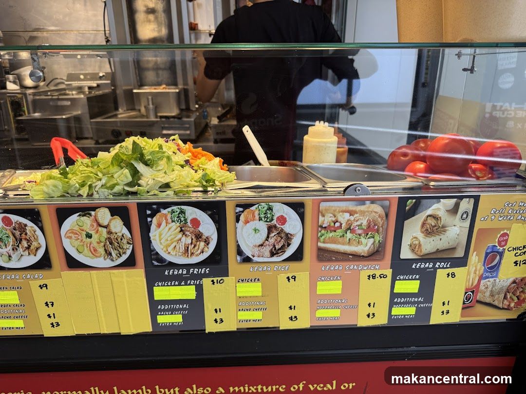 Food Counter with Menu Display