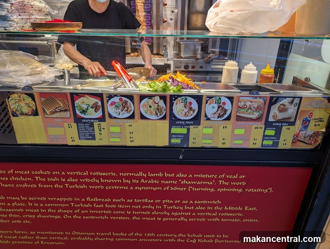 Food stall interior