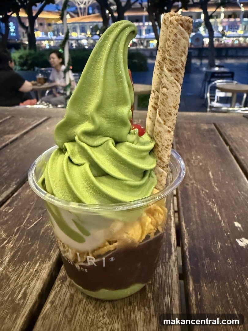 Matcha Soft Serve Dessert