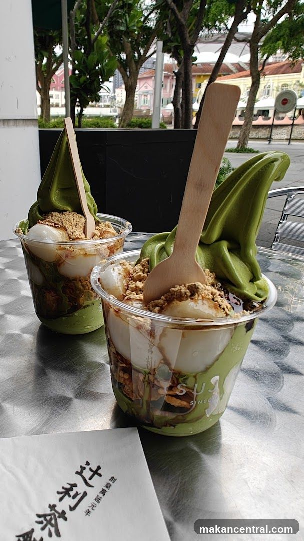 Matcha Desserts on Outdoor Table