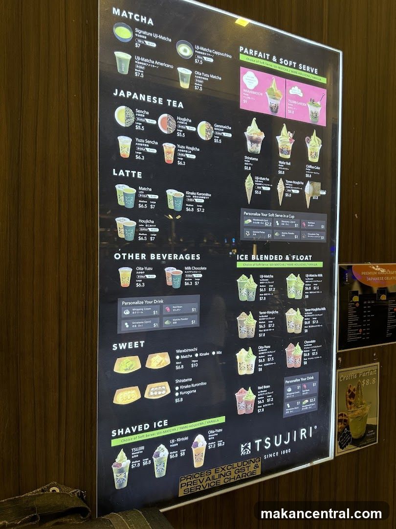 Tsujiри Menu Board