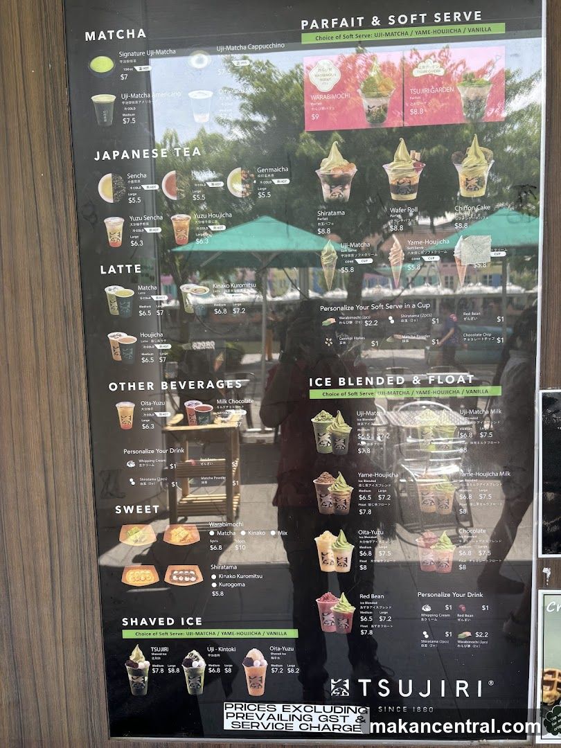 Tsujiri Menu Board