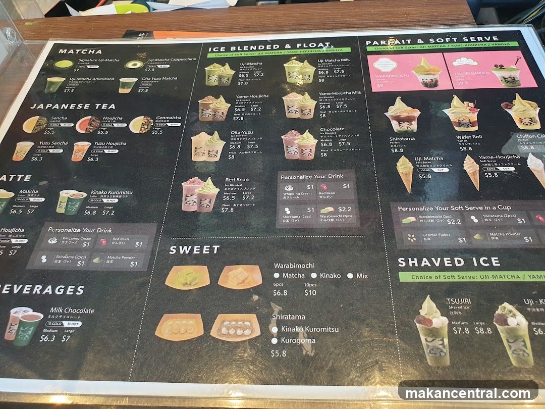 Uji-Matcha Menu