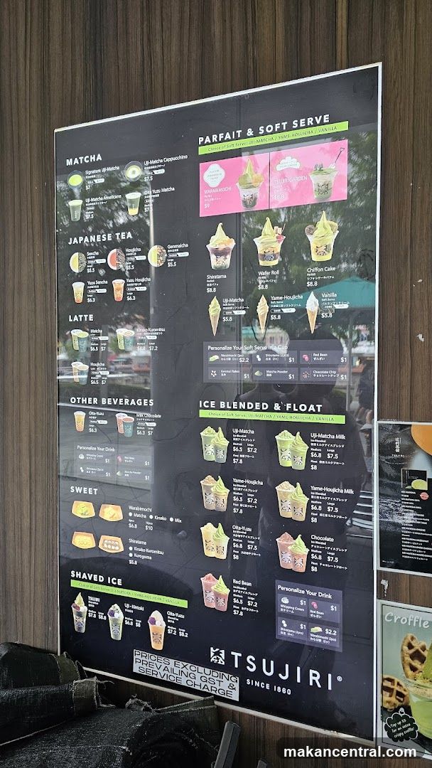 TSUJIRI Menu Board