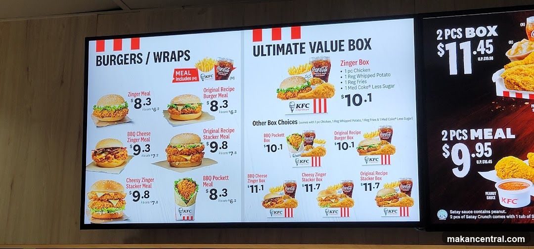 KFC Menu Board