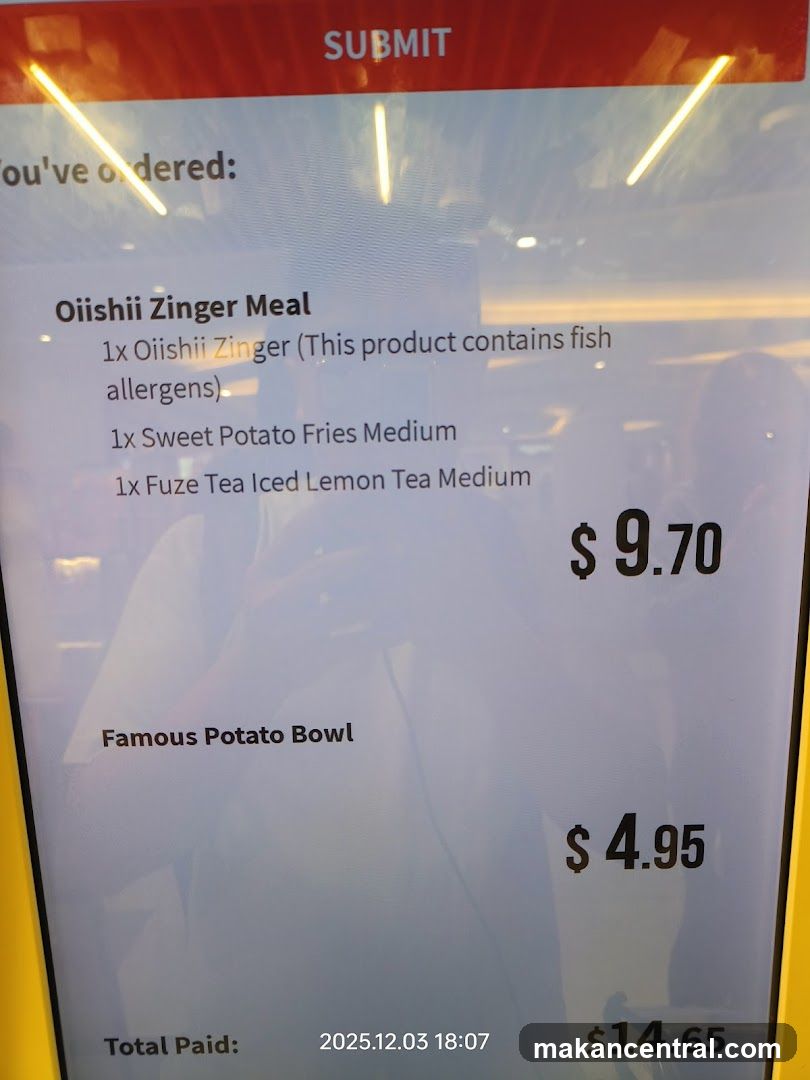 Order Summary Screen