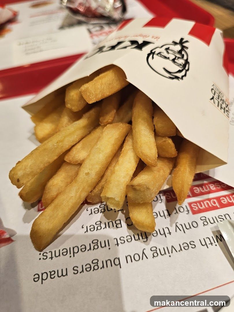 Fries in branded paper bag