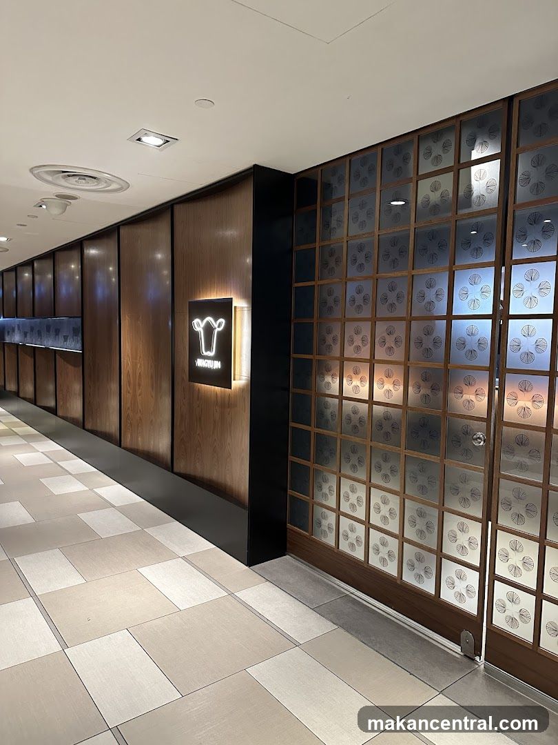 Interior hallway of a commercial establishment