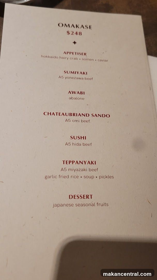 Om akase Menu