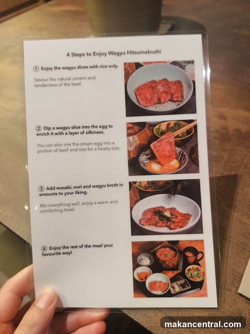 Wagyu Hitsuabushi Serving Guide