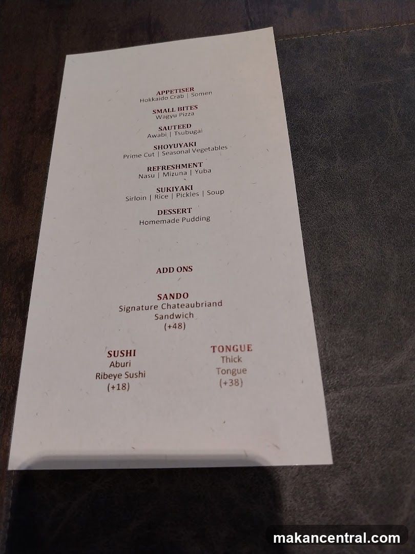 Restaurant Menu