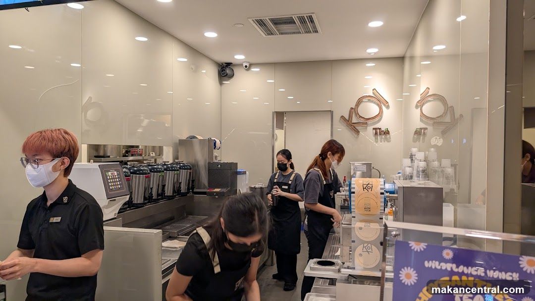 Interior of beverage shop
