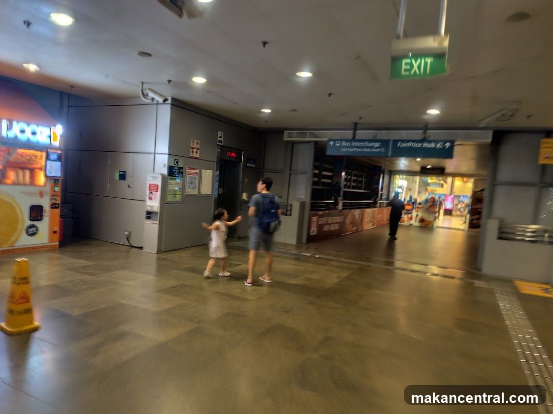 Interior of a transit or shopping hub