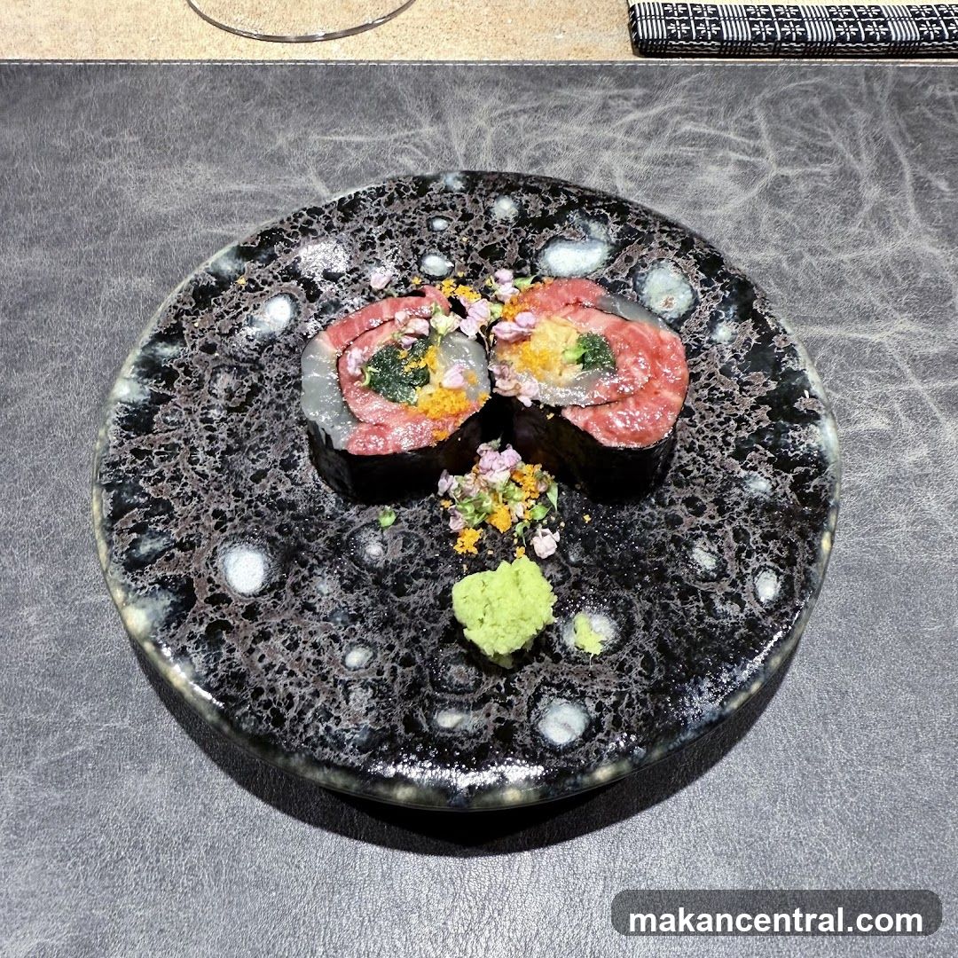 Sushi Dish on Ceramic Plate